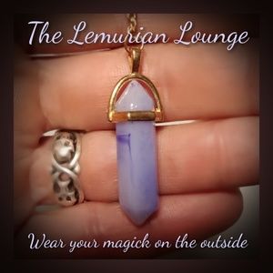 Natural Angelite Chakra Boho Gypsy Necklace